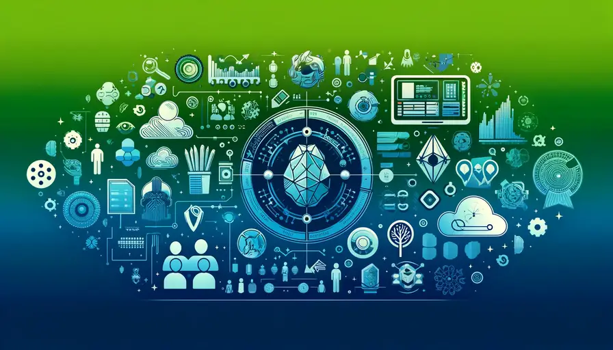 Blue and green-themed illustration of top machine learning communities for hyperparameter optimization, featuring community icons and optimization symbols.