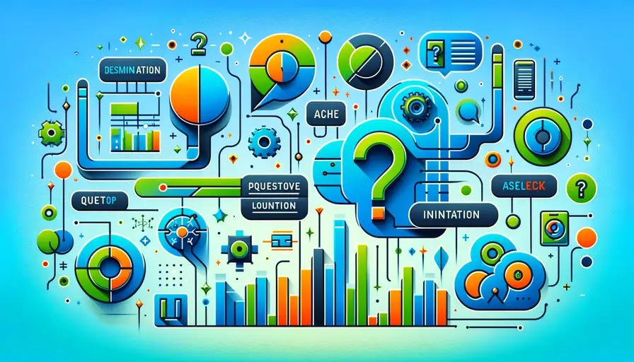 Bright blue and green-themed illustration of essential questions to ask when initiating a machine learning project, featuring question symbols, machine learning icons, and project initiation charts.