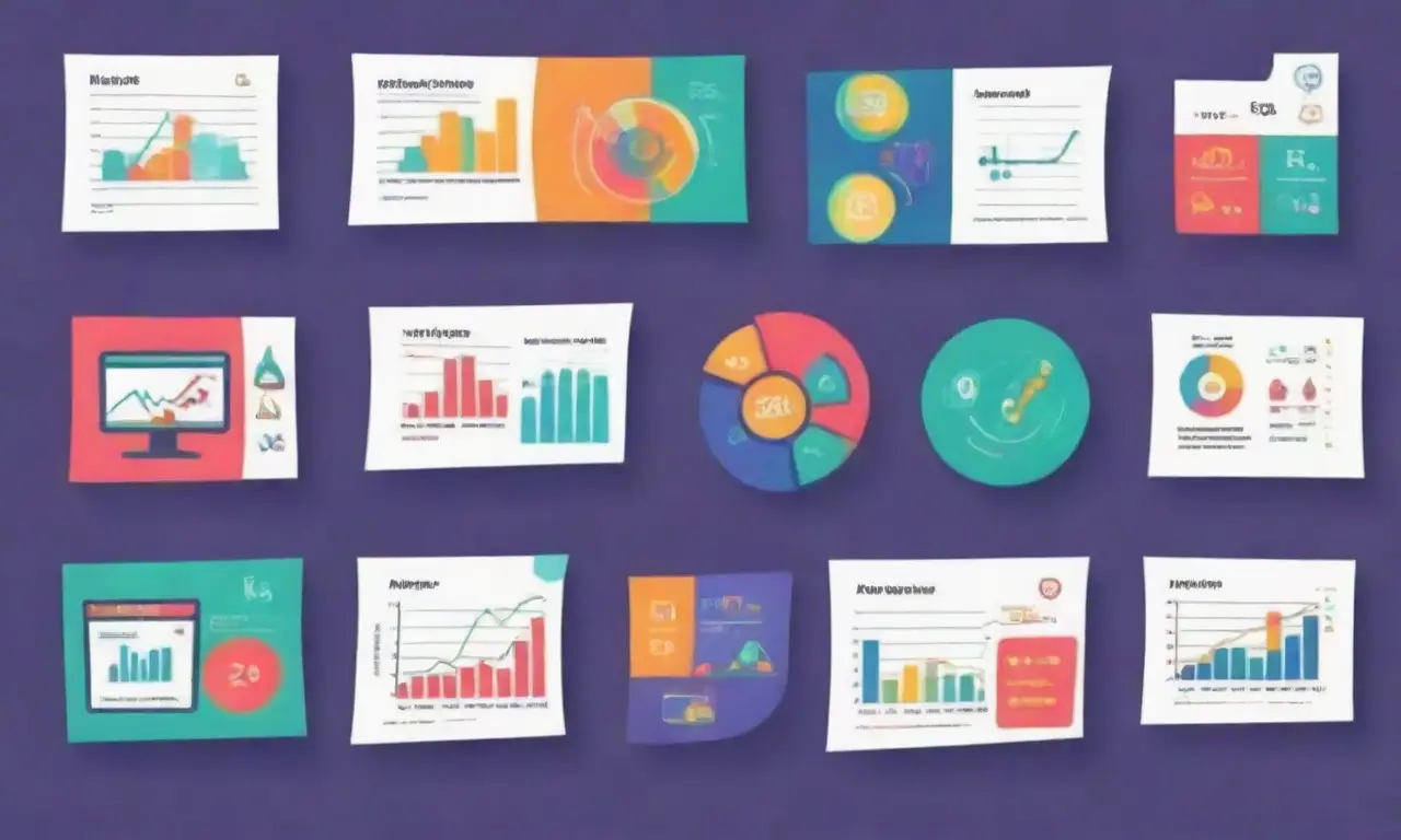 Modern design with financial visuals and data insights