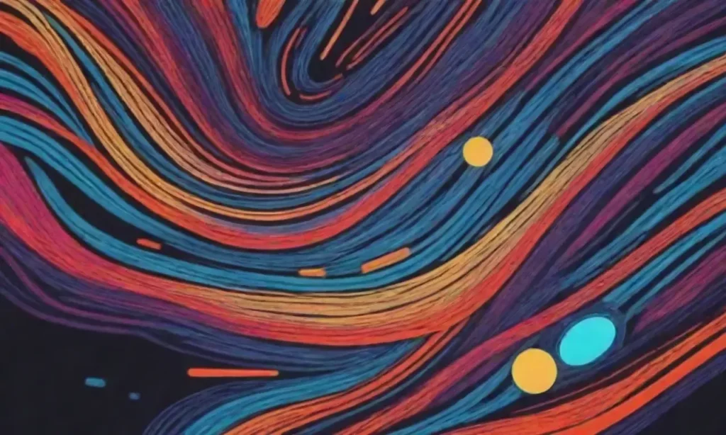 Futuristic design with abstract visuals and dynamic patterns